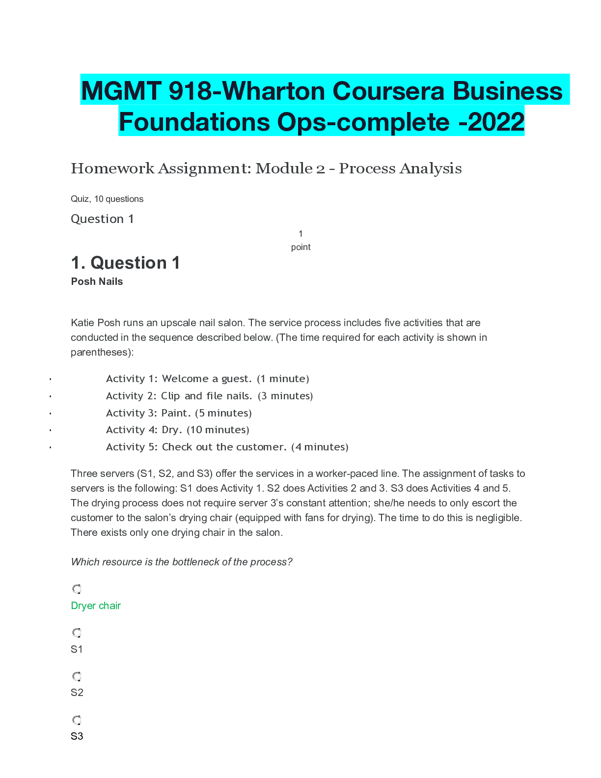 Preview image of MGMT 918-Wharton Coursera Business Foundations Ops-complete -2022 document